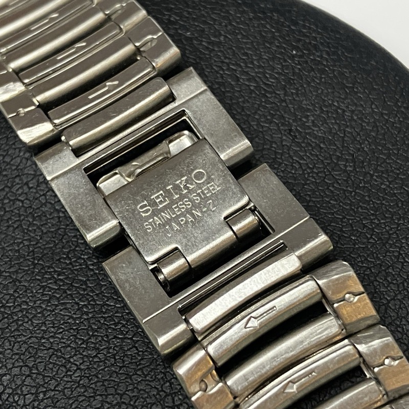 Genuine Seiko Ladies Signed Stainless Steel Band Bracelet 10mm Ends Japan Link