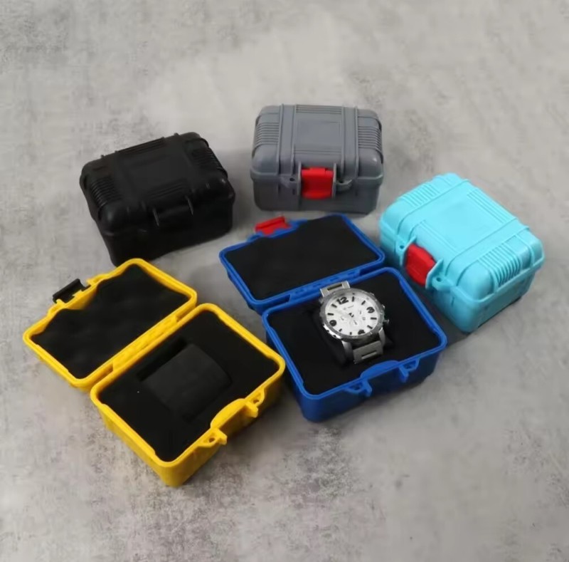 Travel Protective Watch Case / Box – Single Solid ABS Shockproof – Blue