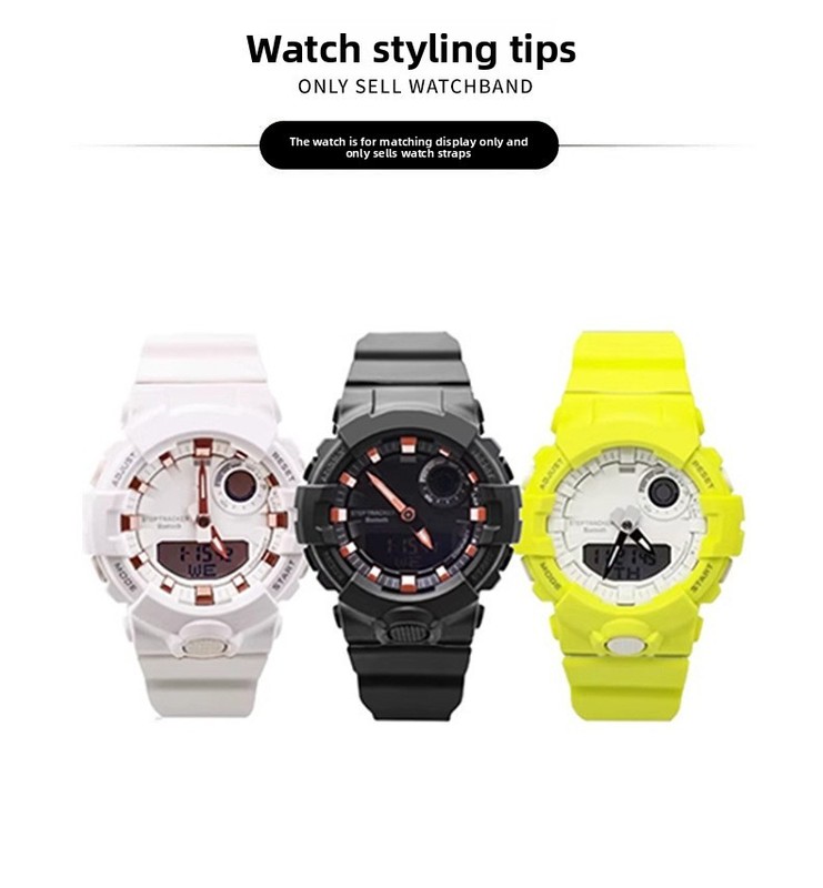 For Casio GBA-800/GBD-800/GMA-B800/GMD-B800 Rubber Watch Band Strap with Tools gallery