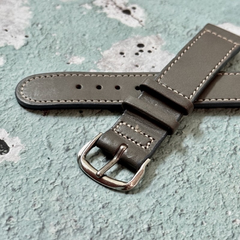 without tags Gray Alaskan Calf 1930s40s American vintage 16mm watch band G2U