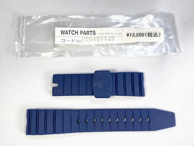 GRAND SEIKO Genuine Silicon Band 20mm Navy 25th Anniversary Limited E004011J9