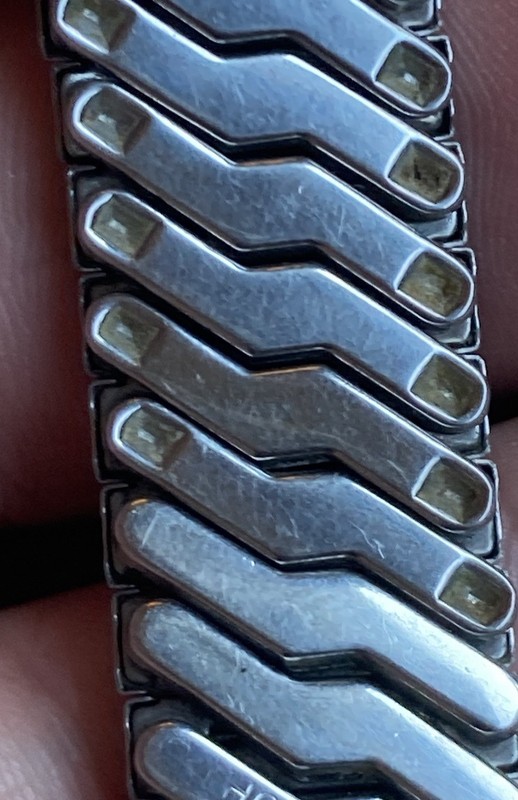 Scott Vintage Watch Band NOS Unused Expansion Stainless Steel Bracelet 17.5mm gallery