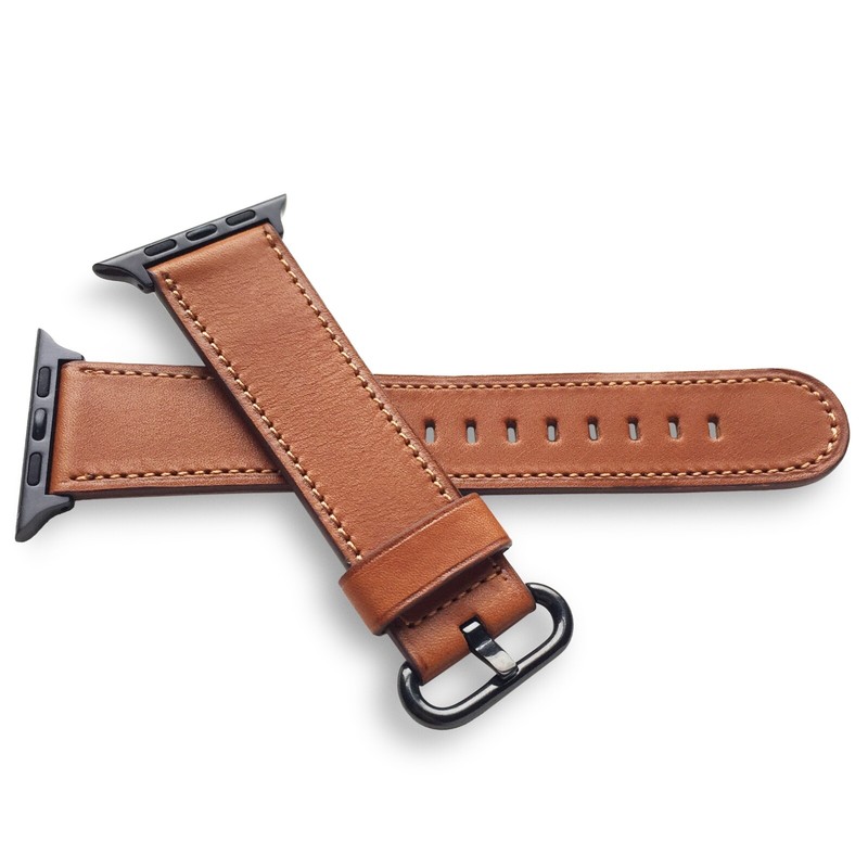 Apple Watch Strap Handmade Novonappa French Calfskin With Match Stitch 38/40/41 gallery