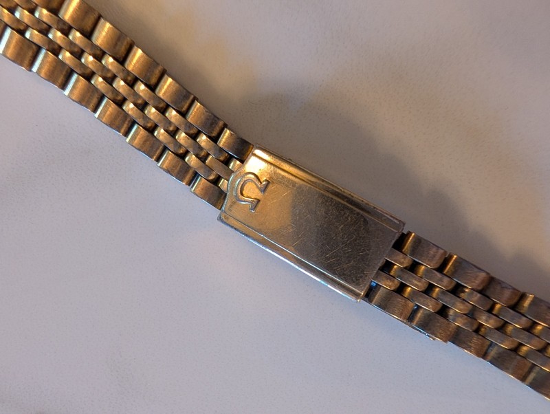 OMEGA 5405 Gold Plated Ladies Jubilee Watch Bracelet 14mm w/o end links