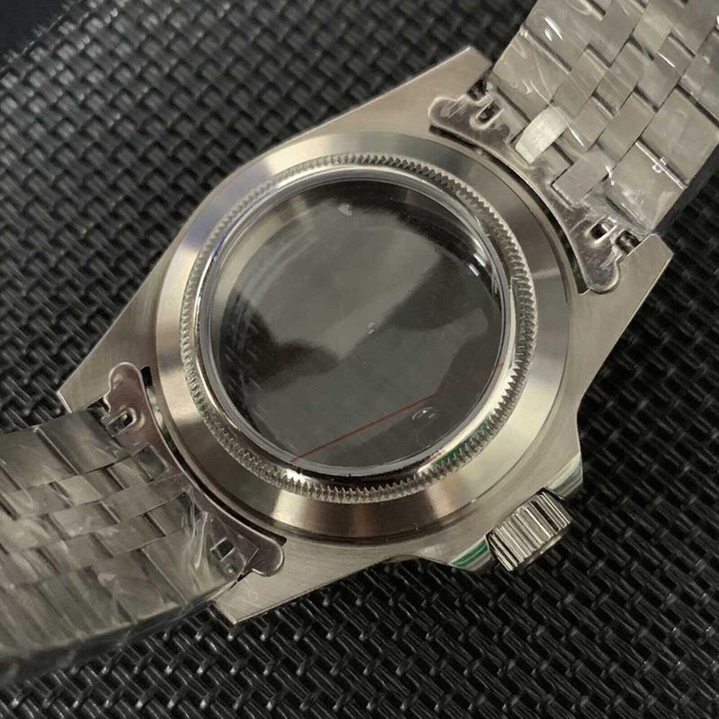 Transparent Bottom Watch Case + Watch Strap 39.5MM For NH35/NH36 Watch Movement gallery