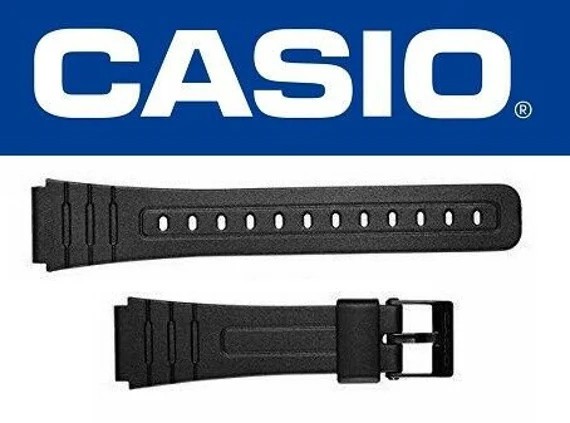 Casio F-91WG F106W F-105W 18mm Watch Strap Band - Black