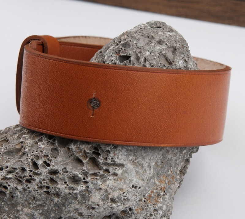 Handmade Leather Watch Strap for Hermes Barenia BA1.510 Tan Colour 24mm gallery
