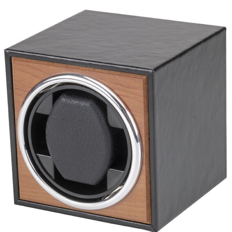 Automatic Watch Winder Fit for Mechanical Watches Vertical Mini Black gallery