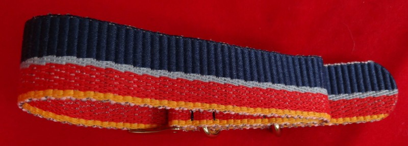 New LONG Timex TW 7C22300 GZ ONE PIECE Nylon 20mm Watch Band Blue Red Orange gallery