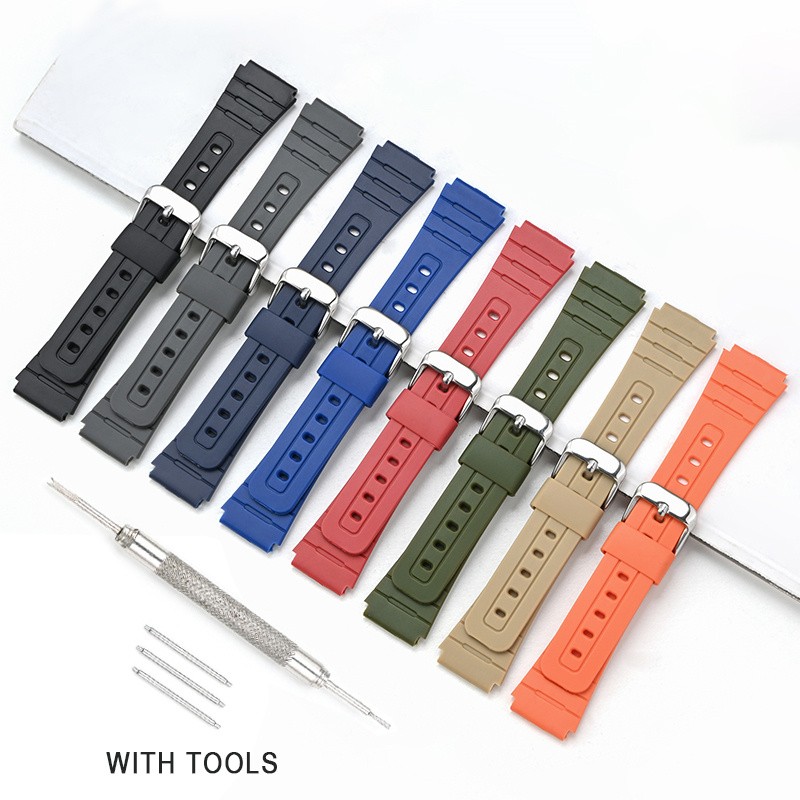 18mm Replacement Strap For Casio A168 A158 A159 F91W F84 F105 F108 AE1200 AE1300