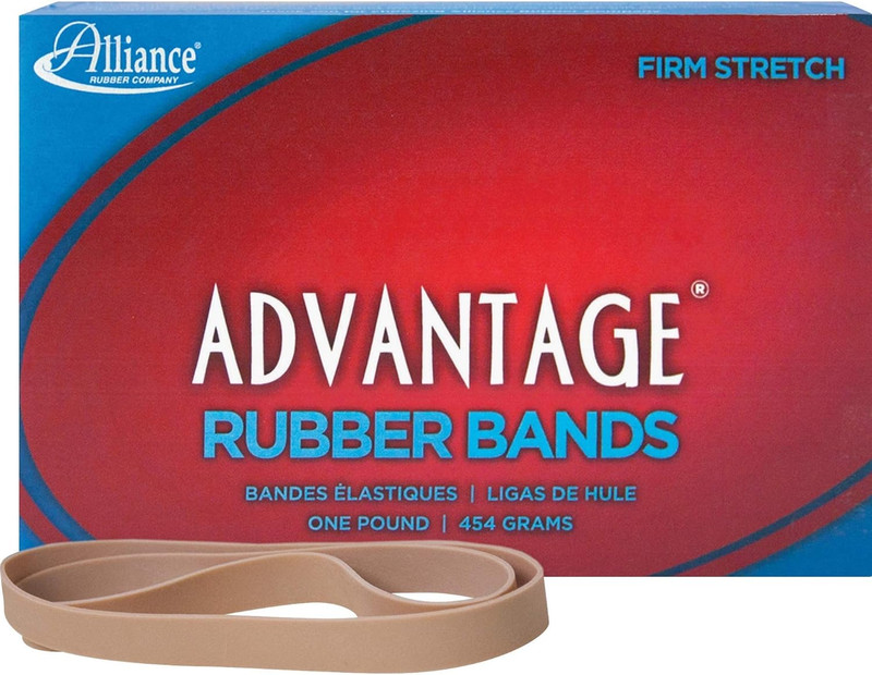 Rubber 27075 Advantage Rubber Bands Size #107, 1 Lb Box Contains Approx. 40 Band