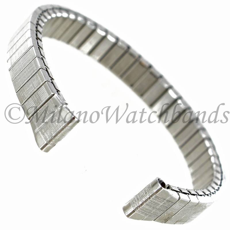 8mm Speidel Silver Stainless Steel Twist-O-Flex Ladies Watch Band 249WR/70R