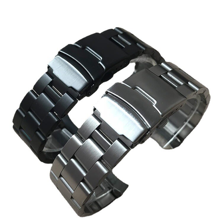 High Quality Solid Stainless Steel Watch Strap Band curved end 19/20/21/22/23mm gallery
