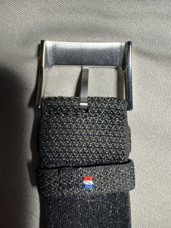 Julien Faure Jacquard Weave Strap Khaki Green 22mm gallery