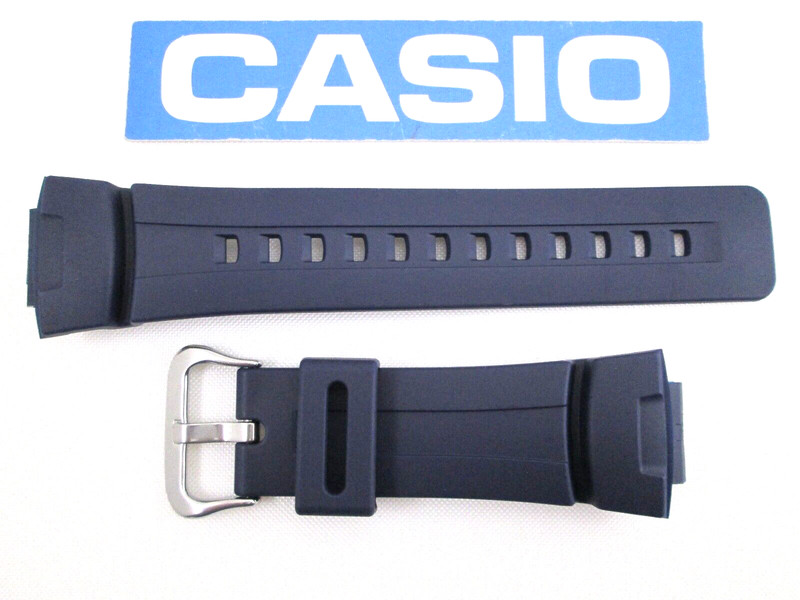 Genuine Casio G-Shock G-100 G-2110 G-2310 G-2400 navy blue resin watch band