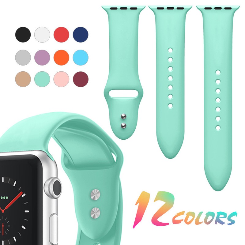 Sport Watch Band Strap for Apple Watch Series 8/7/6/5/4/3/2/1/SE 3-Piece Pack