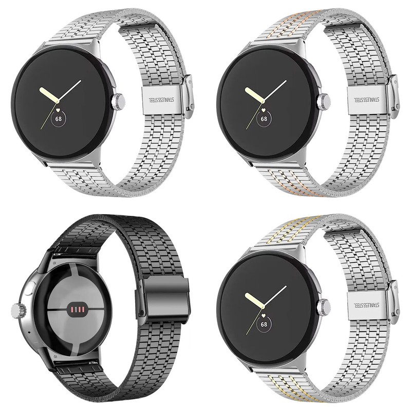Stainless Steel Strap For Google Pixel Watch 3 Band 41 45mm Smartwatch Bracelet gallery