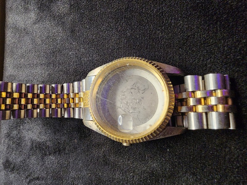 Vintage Wing Shing Co. Hong Kong Two-Tone Watch Case w/ Jubilee Band – Parts gallery