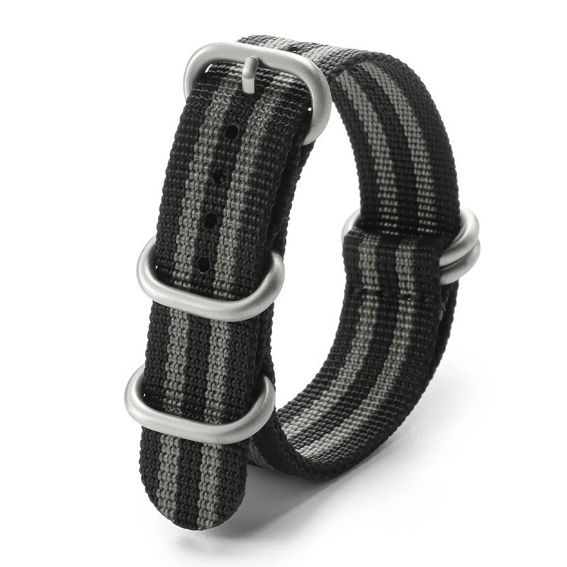 Watch Strap Zulu One Piece Heavy Duty Woven Nylon Band Military Army 20mm 22mm