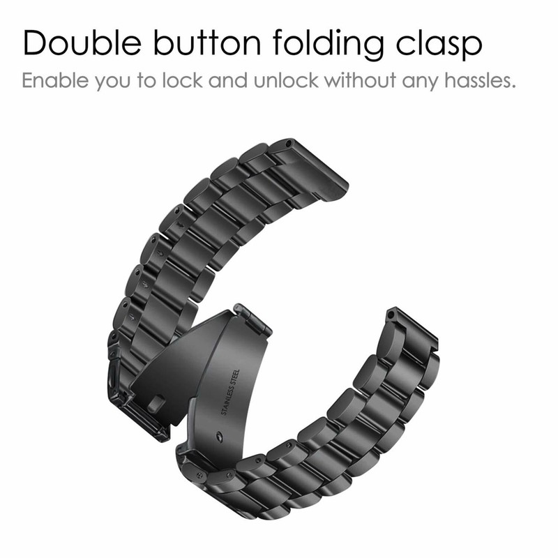 For Fitbit Versa & Versa Lite Edition Stainless Steel Band Strap Replacement gallery