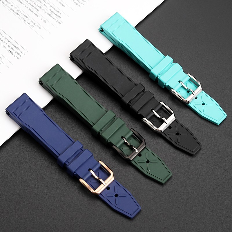 For IWC Pilot IW388110 IW388305/306 FKM Watchband Quick Release Watch Strap 20MM gallery
