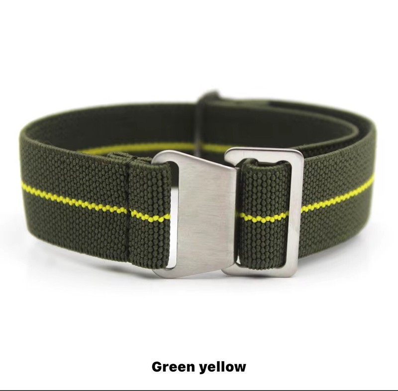 WJB Premium Marine Nationale Parachute Elastic Nylon Watch Strap - 20 and 22mm gallery