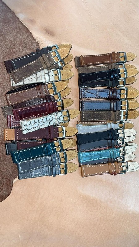 #140 20,22mm Mixed Size & Colour Leather Watch Strap 50pcs