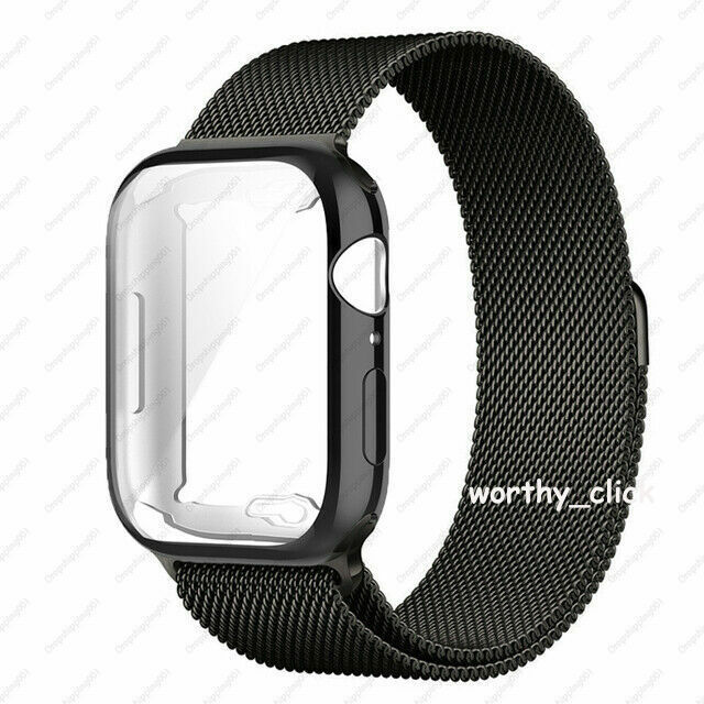 Milanese Loop Band iWatch Strap For Apple Watch 11 10 9 8 7 6 5 4 3 2 SE 44/45mm
