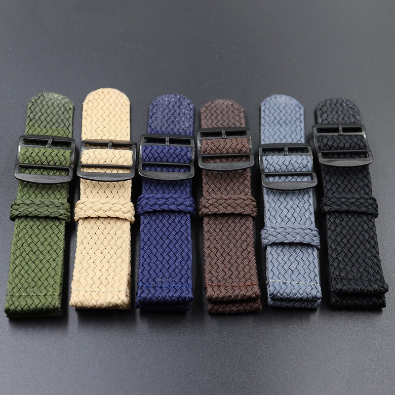 High Quality Thick Nylon Canvas Watch Strap rugged Band sport 22mm Universal gallery
