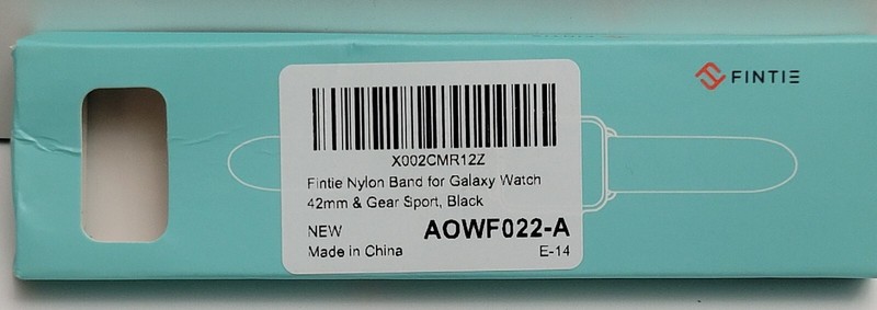 Fintie Samsung Galaxy Gear Sport Watch 42mm Nylon Watch Band Black gallery