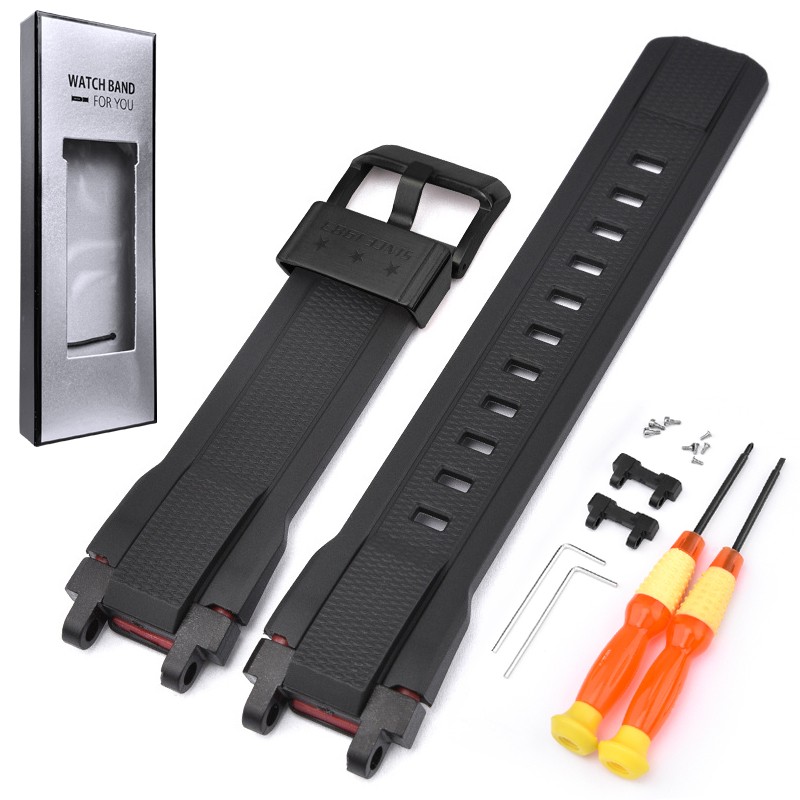 Rubber Strap Watch Band for Casio MTG-B1000 MTG-G1000 Sports Strap Replacement