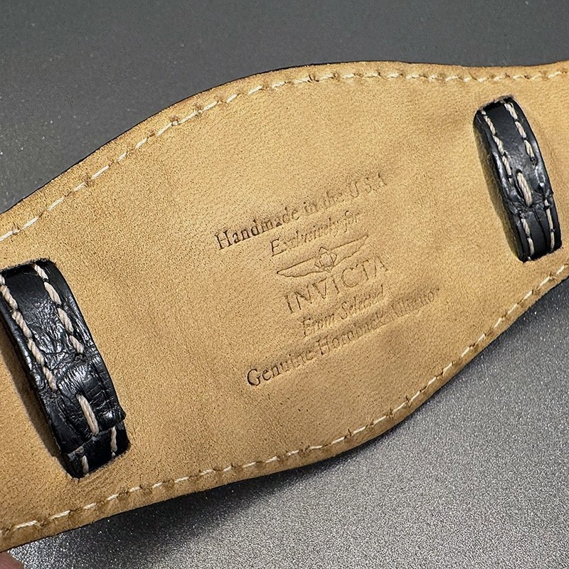 RARE Invicta Legato Strap Set 4 Lupah + Others 3: Gen. Black Alligator; 24 mm gallery