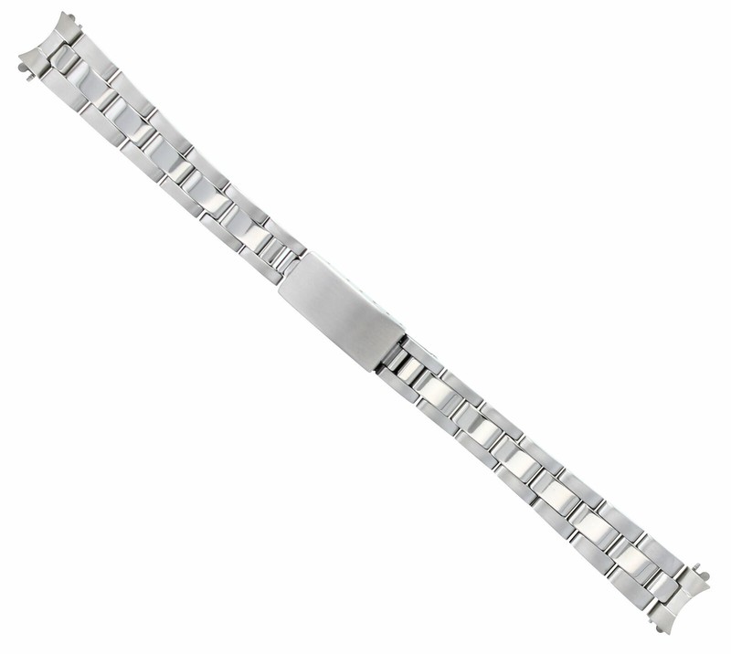 OYSTER WATCH BAND BRACELET SHINY/CENTER FOR 26MM ROLEX DATE DATEJUST LADY 13MM