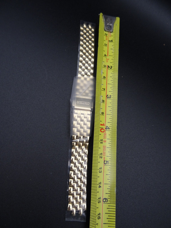 Seiko M0TJ222K9 Stainless Steel Watch Strap 14mm NOS Gold Tone gallery