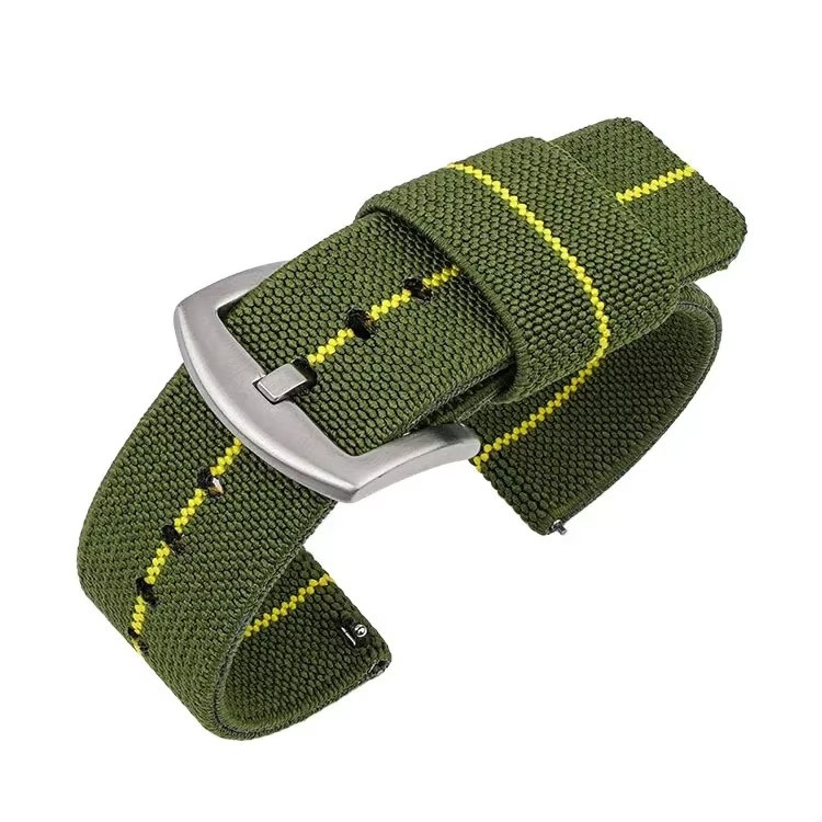 Nylon Elastic Watch Band 18mm 20mm 22mm Quick Release Strap Military Sport