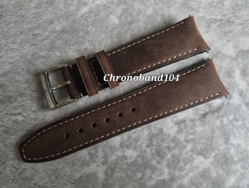 Baume & Mercier 21mm Brown Calf Assolutamente Leather Watch Strap & Buckle NEW!