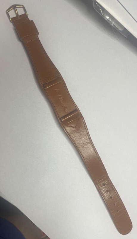Vintage 1950’s? JB J B Champion Cordovan? Leather Watchband One-Piece Watch Band