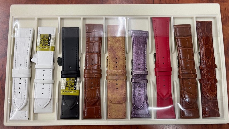 26mm Diloy-Spain Assortment 9 Pieces Leather Watch Strap assorted