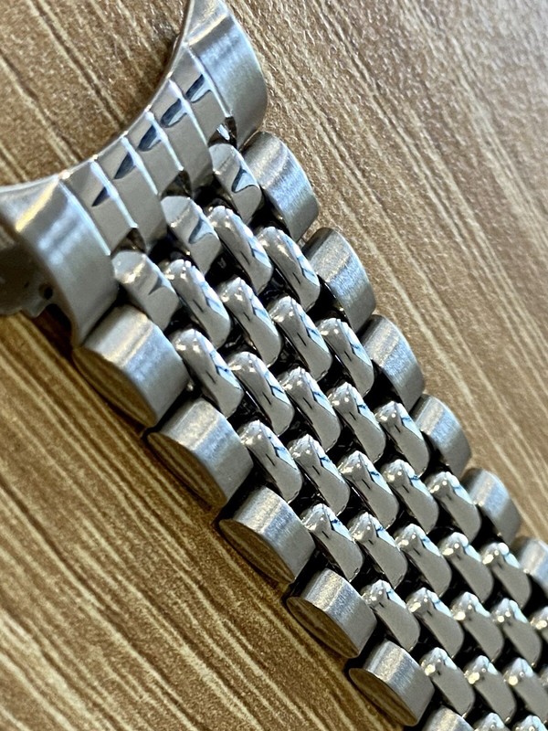 Vintage Style 20mm ROUNDED Beads Of Rice Watch Bracelet Band CLASSIC CLASP FORM