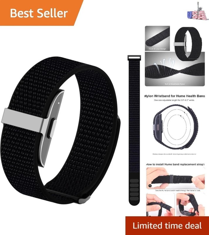 Nylon Loop Sport Replacement Bands Compatible with Hume Health Band, Soft Bre…