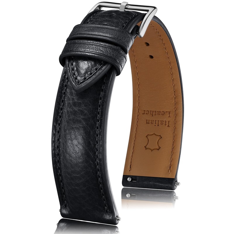 Getalia Italian leather Watch Band Tuscany Natural VegetableTanned Full Grain…