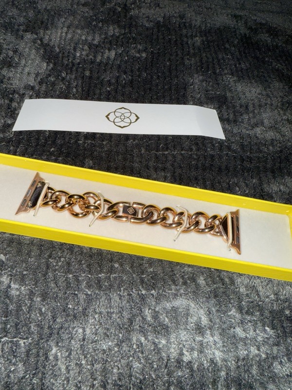 Kendra Scott Whitley Rose Gold Chain Apple/Samsung Watch Band M/L