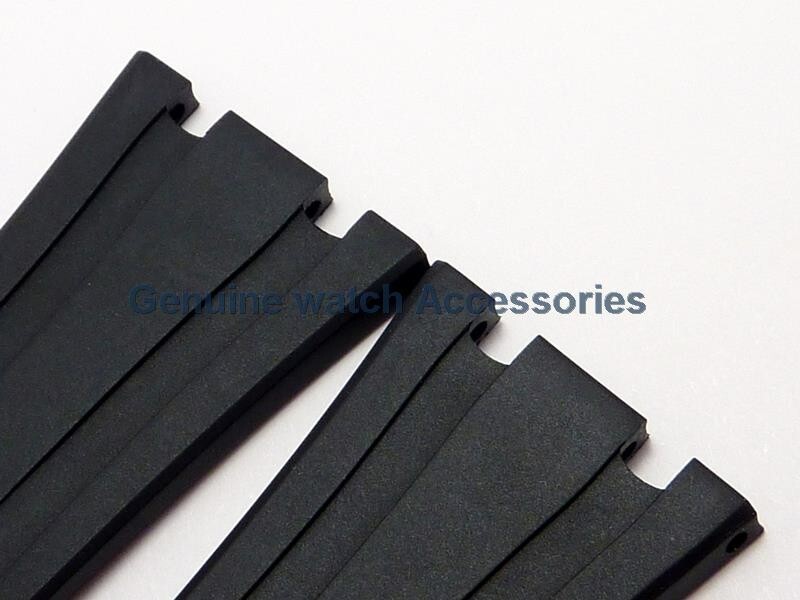AUDEMARS PIGUET ROYAL OAK BLACK RUBBER SILICON(26mm X 18mm) STRAP BAND BRAND NEW gallery