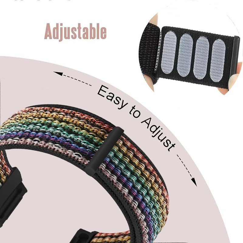 2 Pack Nylon Watch Bands Compatible with 16Mm 18Mm 19Mm 20Mm 22Mm Watch Bands Qu gallery