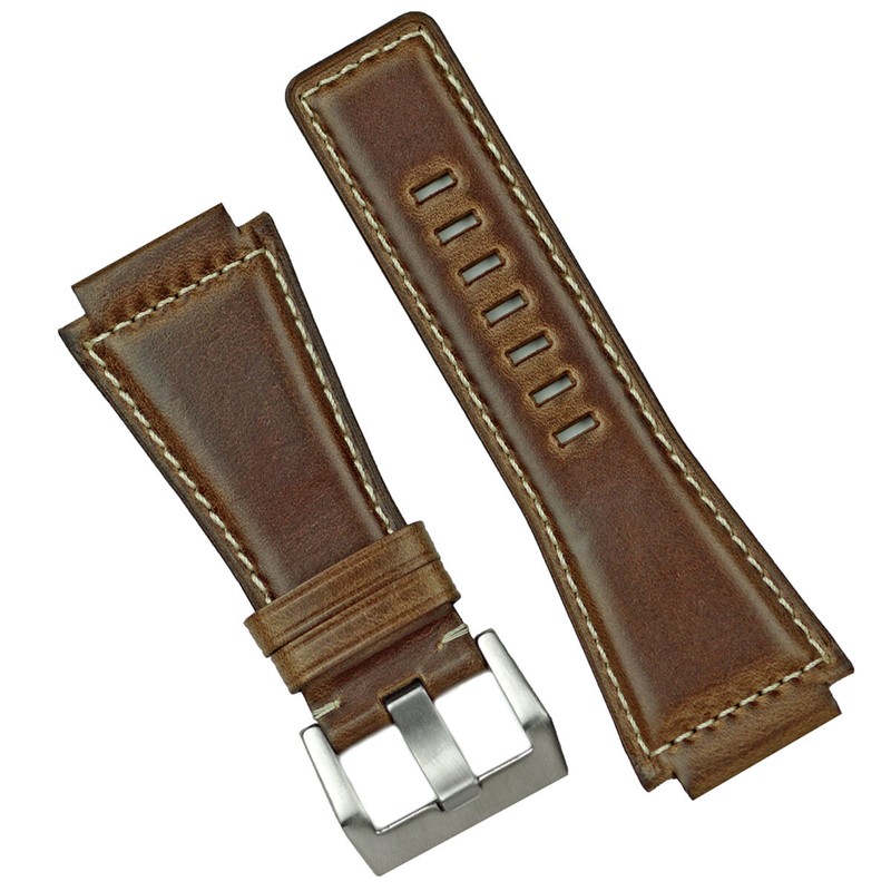 B & R Bands Bell & Ross Natural Horween CXL Leather Watch Strap Band BR01 BR03