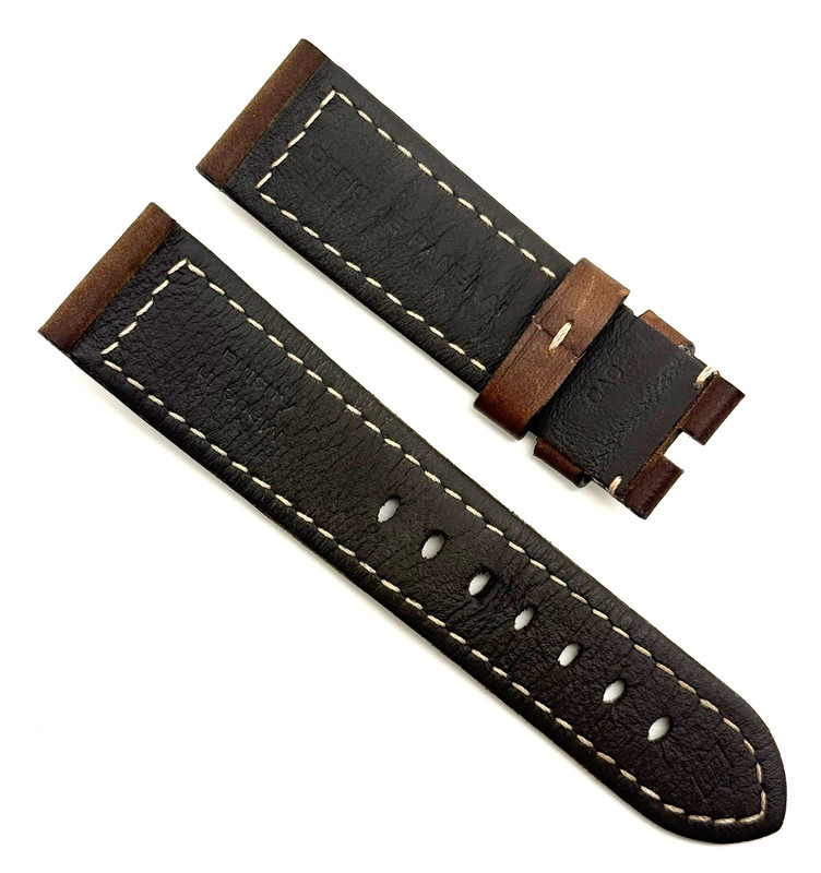 Officine Panerai 22mm x 20mm Assolutamente Brown Watch Strap Tang Authentic OEM gallery