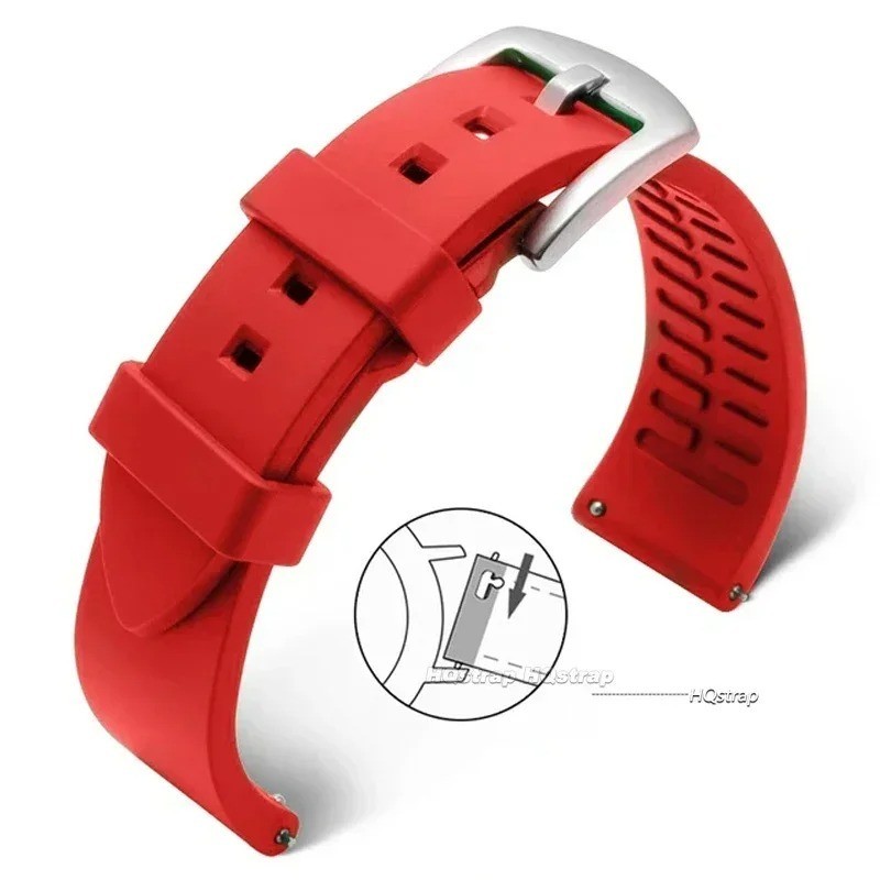 20 mm 22mm 24mm Rubber Watch Strap FKM Band For Officine Panerai Series gallery