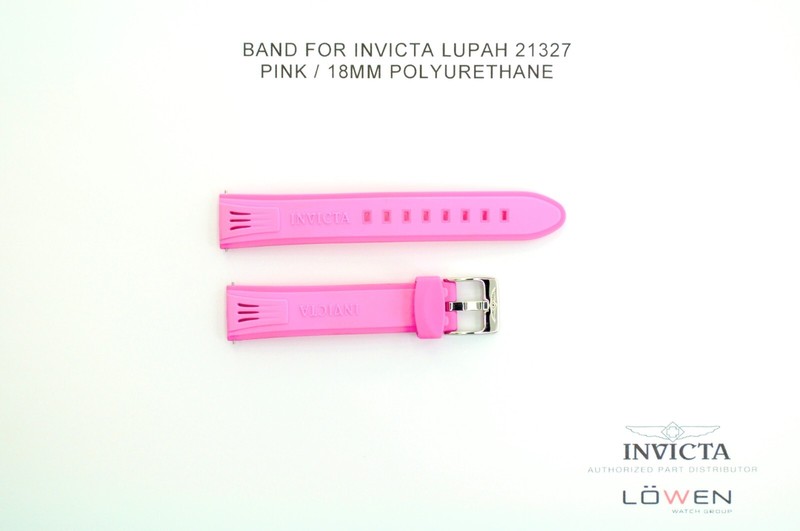Invicta Women’s Lupah 21327 Watch Band 18MM Polyurethane Pink