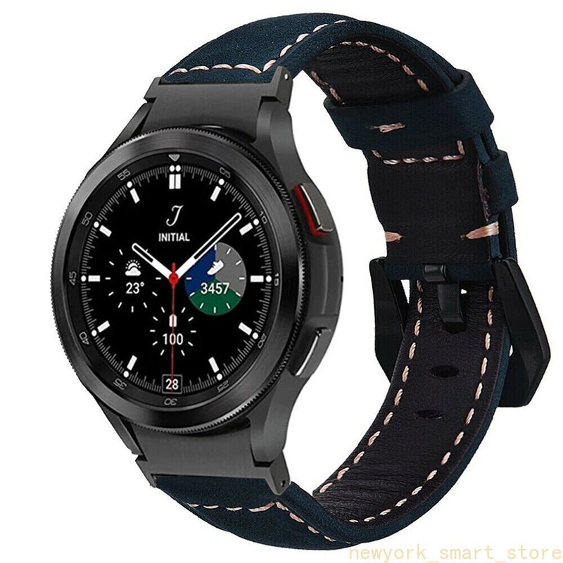 No Gaps Leather Strap Watch Band For Samsung Galaxy Watch 4 5 6 7 40 44mm 43/47M gallery
