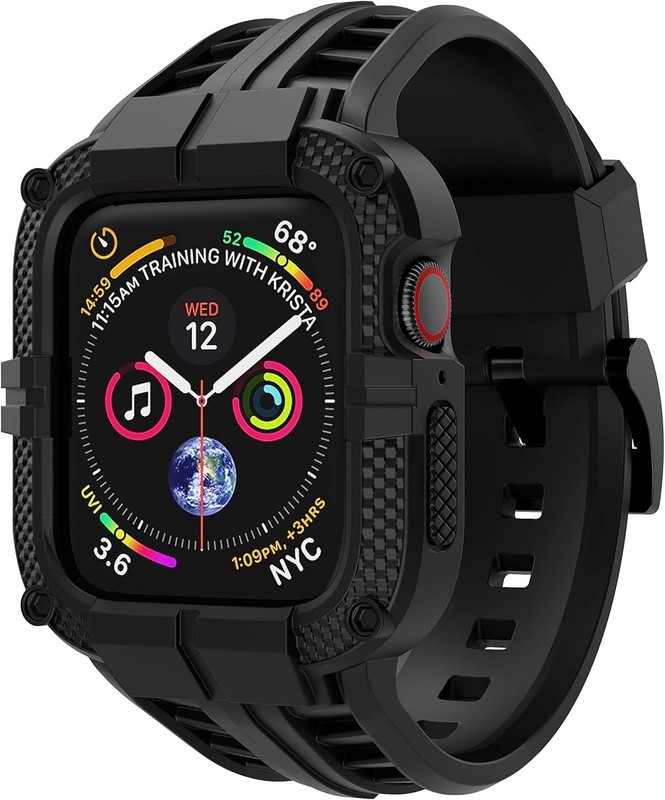 Rugged Apple Watch Band Bumper Case Cover Strap Iwatch SE 9 8 7 6 5 4 3
